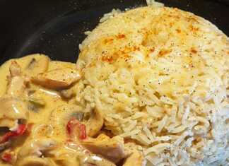 Ρύζι με Κοτόπουλο αλα κρεμ