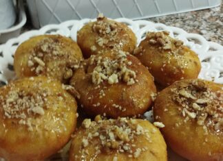 λουκουμάδε με πορτοκάλι