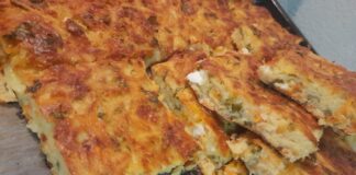 Πίτα με πατάτες καρότο και γιαούρτι