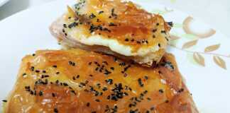 Τυρί φέτα σε φάκελο κρούστας με μέλι