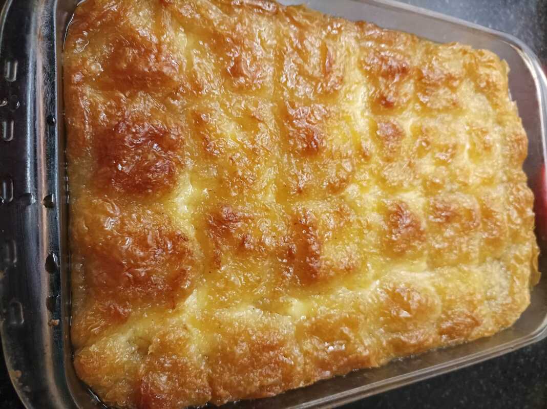 γαλακτομπούρεκο με φύλλο Βηρυτού