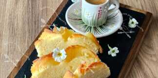 Κέικ λεμονιού με κρέμα καρύδας