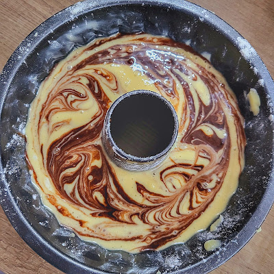 Μαρμάρινο Κέικ με πορτοκάλι