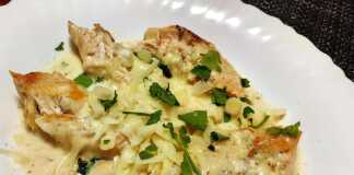 Φιλέτο κοτόπουλο με κρέμα και παρμεζάνα