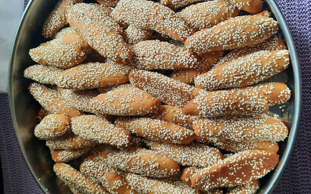 koulourakia-voutimata νηστίσιμα κουλουράκια με σουσάμι