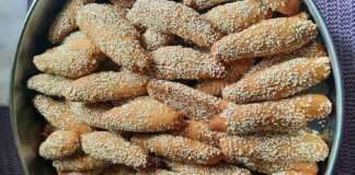 νηστίσιμα κουλουράκια με σουσάμι