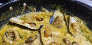 Μύδια σαγανάκι