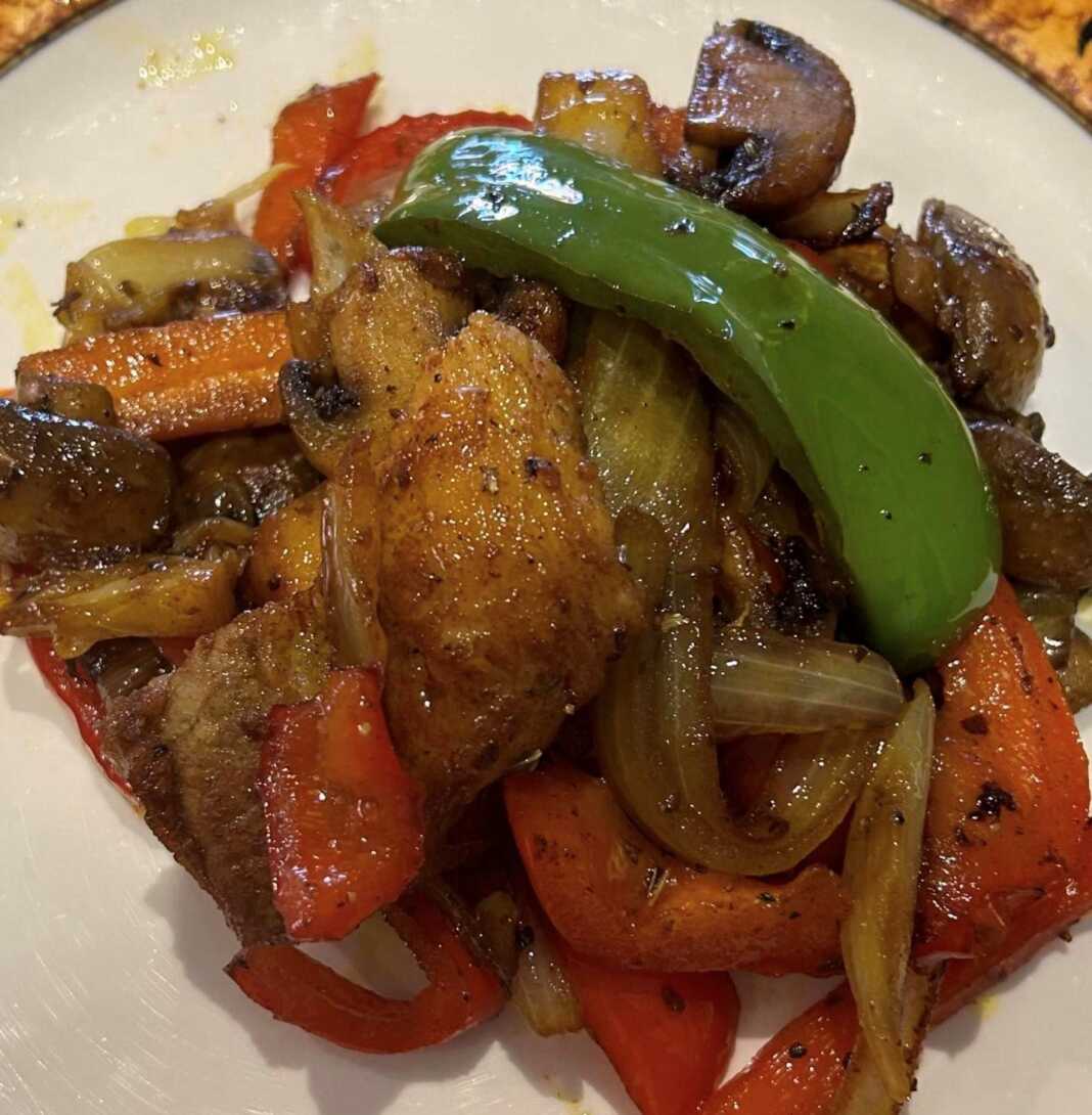 Πανσέτες με δίχρωμες πιπεριές