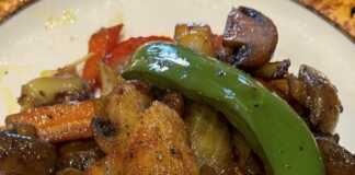 Πανσέτες με δίχρωμες πιπεριές