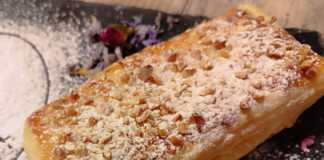 σφολιάτα με κρέμα βανίλια