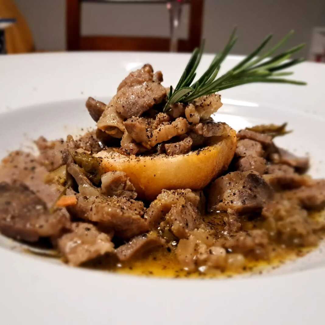 Τηγανιά Χοιρινού με Πορτοκαλί