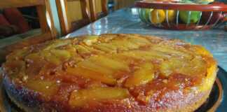 Αναποδο κέικ με Μήλα