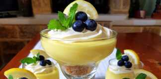 Μους Cheesecake με λεμόνι