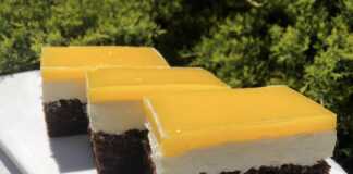 κέικ σοκολάτας με κρέμα τυριού και γλάσο πορτοκαλιού