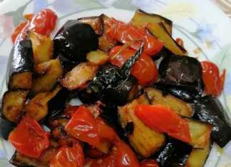 μελιτζάνες και ντοματίνια