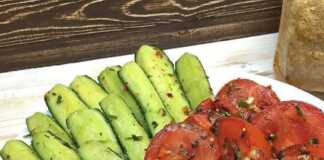 Aγγούρια και ντομάτες τουρσί