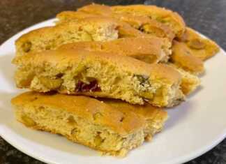 παξιμάδια με φιστίκια και cranberries