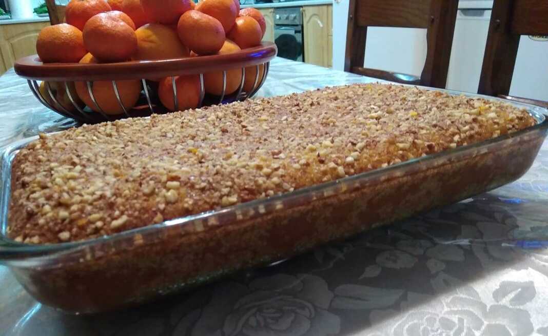 νηστίσιμη πορτοκαλόπιτα
