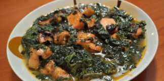 σουπιές και σπανάκι