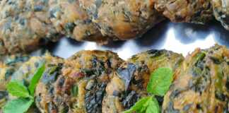 Καλοτηγανισμένοι χρυσαφένιοι σπανακοκεφτέδες νηστίσιμοι με έντονο πράσινο χρώμα στο εσωτερικό και αρώματα φρέσκου άνηθου