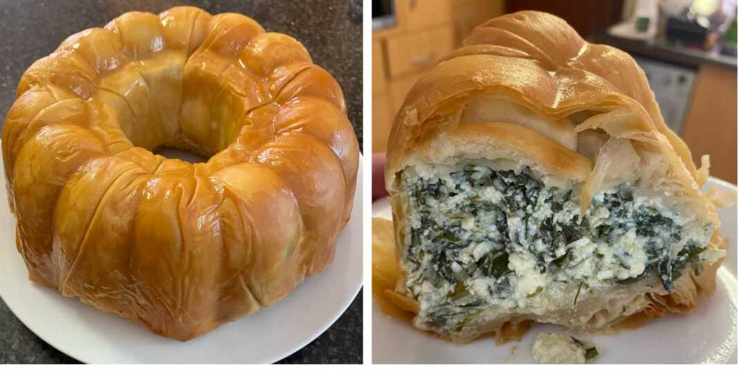 σπανακόπιτα σε φόρμα