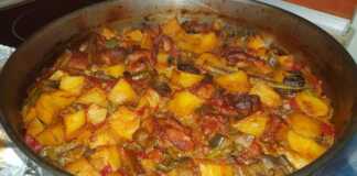 χοιρινό με λαχανικά στο φούρνο