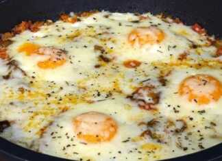 αυγά με κρεμμύδια και μανιτάρια