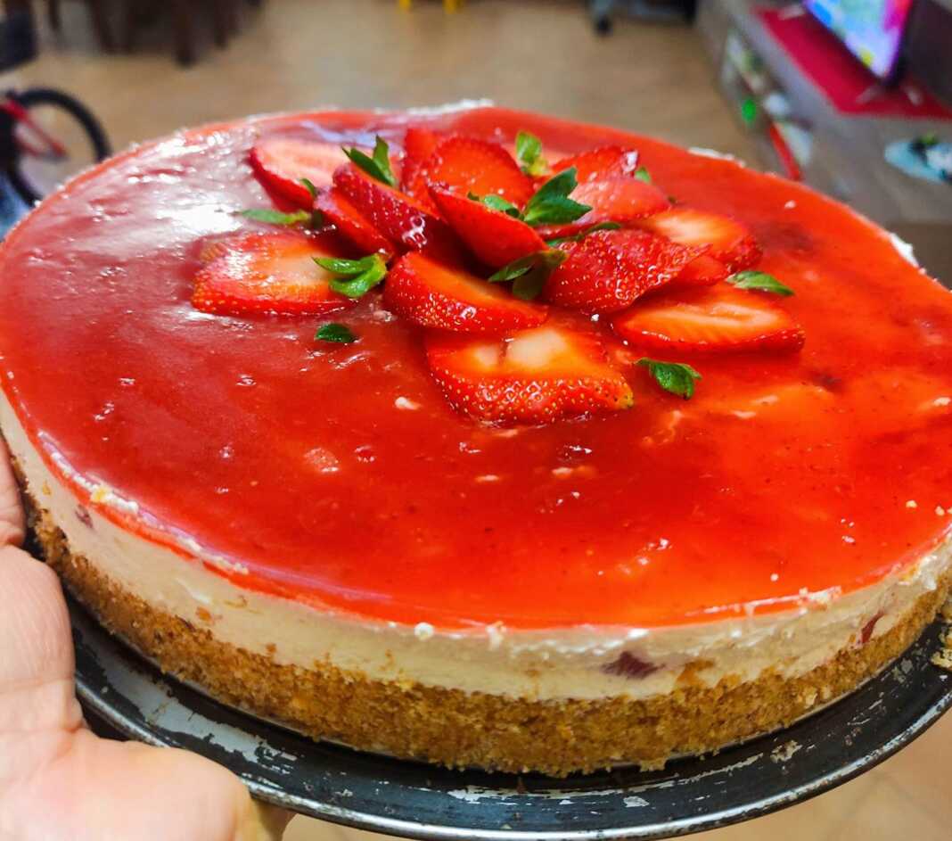 Cheesecake φράουλα