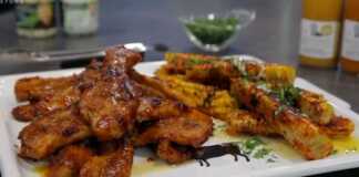 Διπλοψημένα χοιρινά παϊδάκια