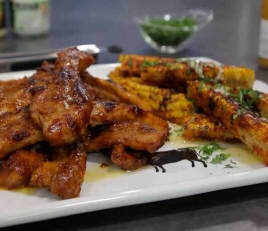 Διπλοψημένα χοιρινά παϊδάκια