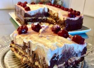 Γλυκό με Πτι Μπερ Σοκολάτα και Κρέμα Φιλαδέλφεια