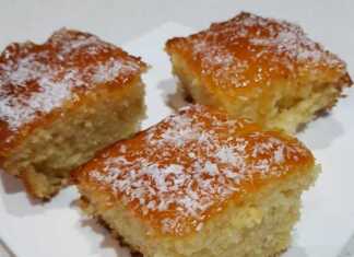 Κέικ με μαρμελάδα βερίκοκο και καρύδα