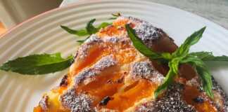 Κέικ με τυρί cottage και βερίκοκα