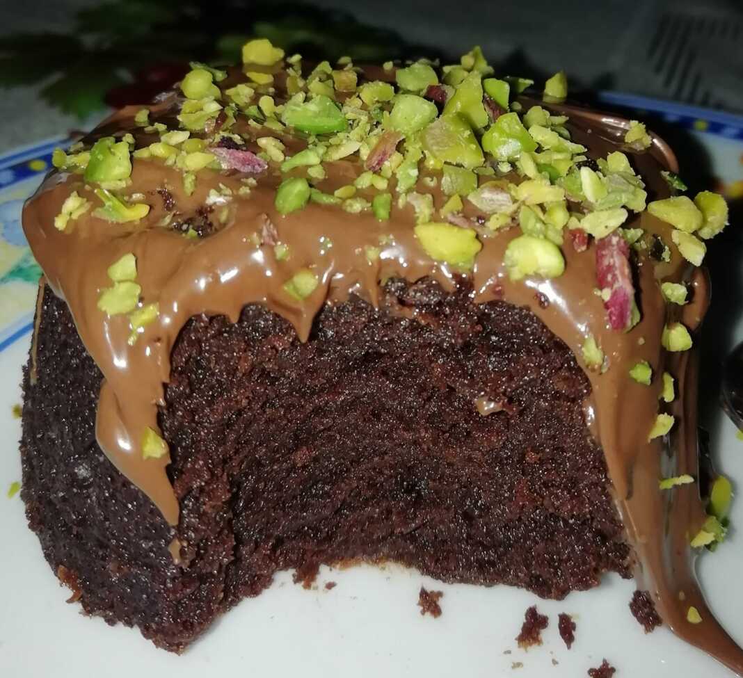 Κέικ σοκολάτας με Nutella και φιστίκι Αιγίνης