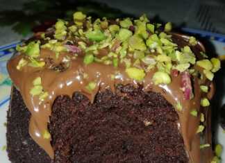 Κέικ σοκολάτας με Nutella και φιστίκι Αιγίνης