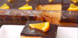 Κέικ Πορτοκαλιού με Γκανάζ Σοκολάτας