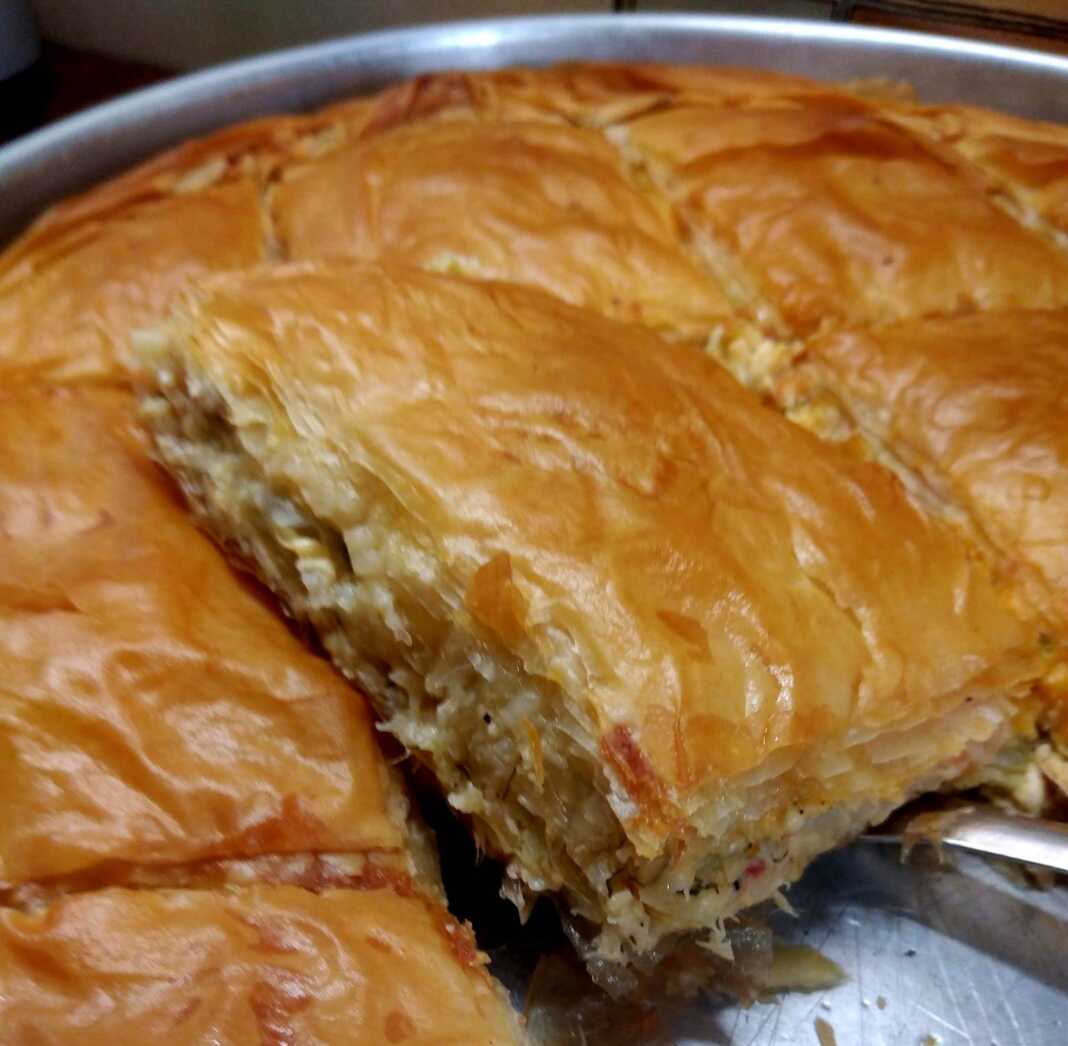 Κοτόπιτα με φύλλο κρούστας