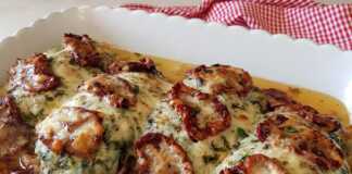 Κοτόπουλο στο φούρνο με λιαστή ντομάτα