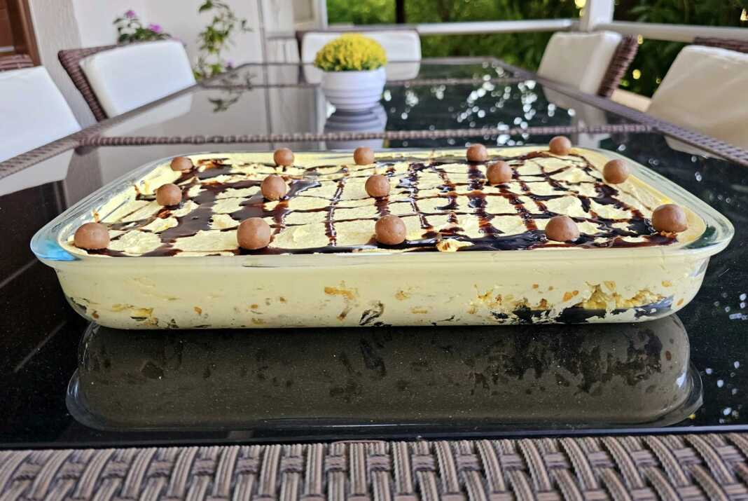 krema me karamela kai maltezer Κρέμα καραμελέ με Maltesers