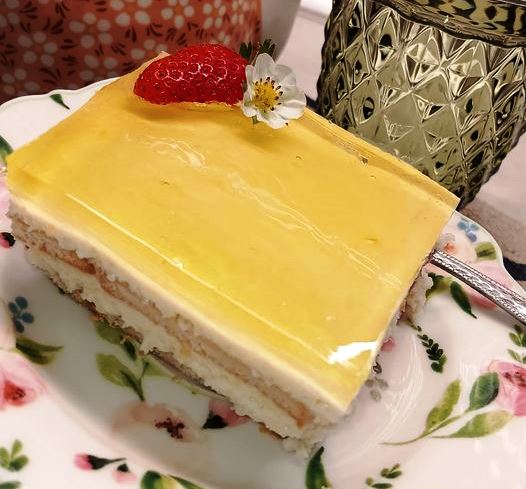 mpikostogliko zele anana Μπισκοτόγλυκο με Ζελέ Ανανά