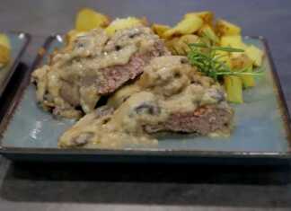 Mπριζόλες με μπεσαμέλ και μανιτάρια