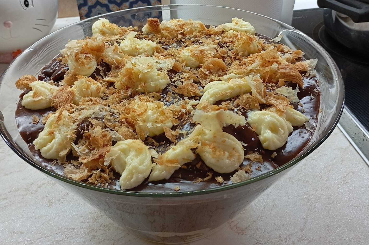 Προφιτερόλ με κρουασανάκια