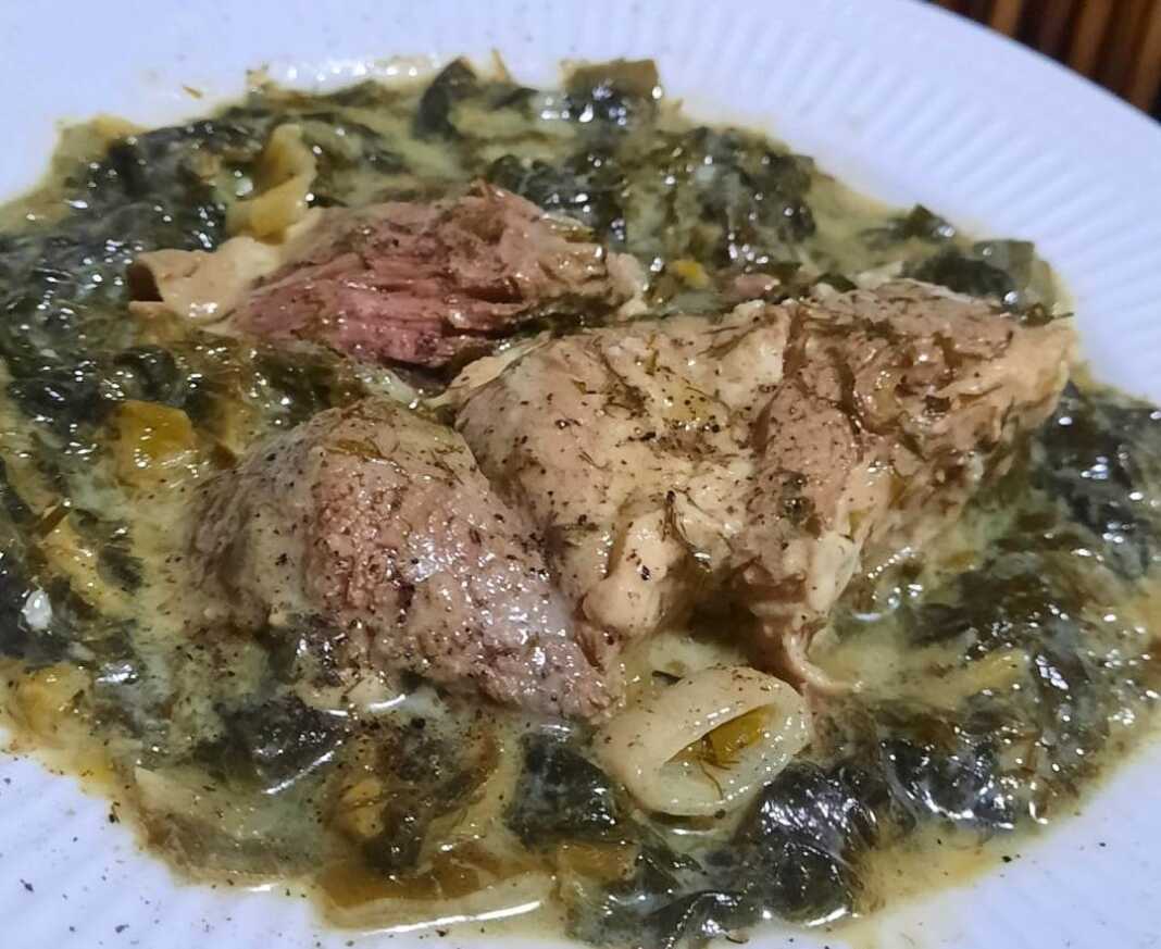 provatina frikase Προβατίνα φρικασέ