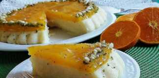 Χαλβάς γάλακτος με σιμιγδάλι και μανταρίνι