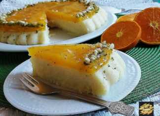 Χαλβάς γάλακτος με σιμιγδάλι και μανταρίνι