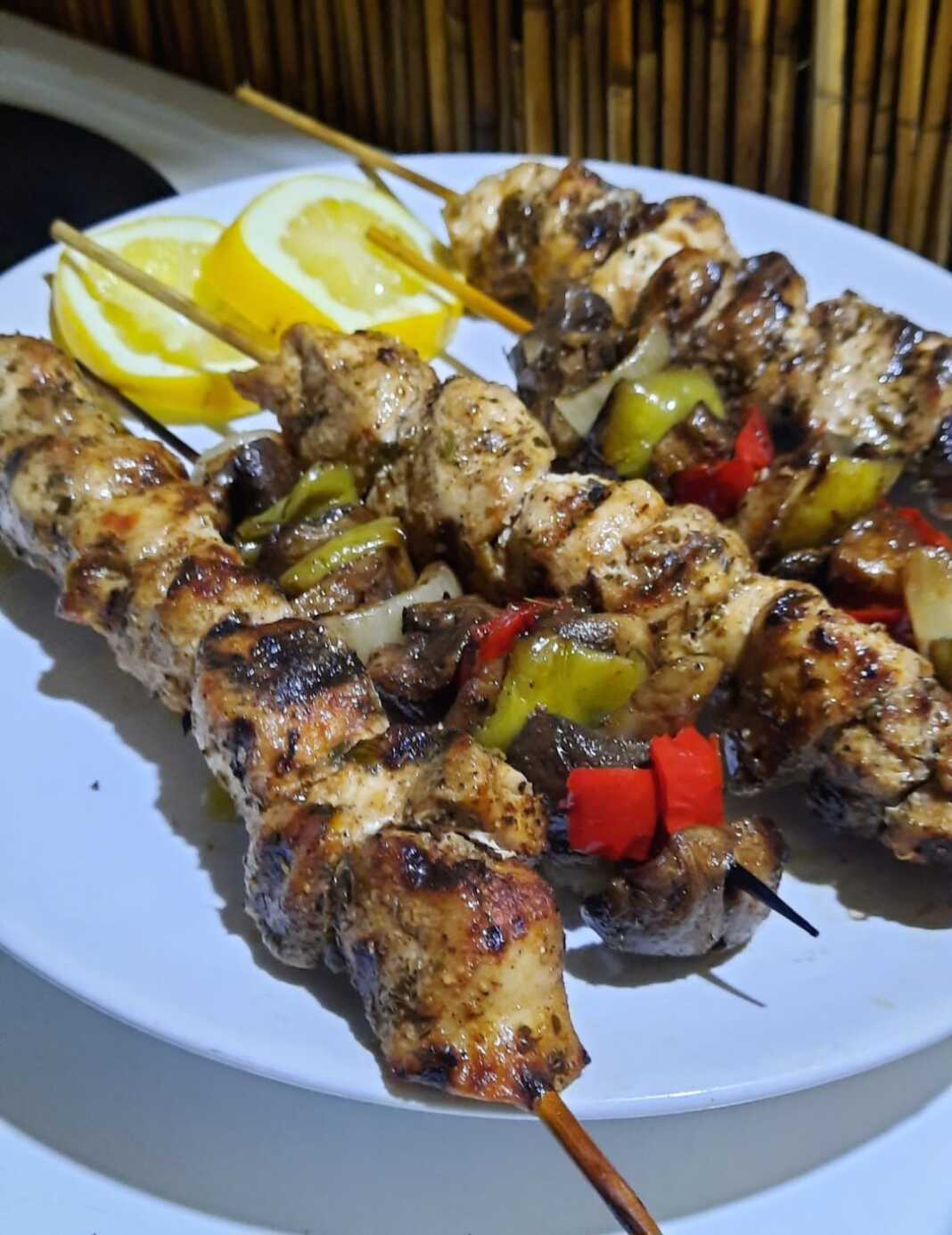 souvlakia kotopoulo σουβλάκια κοτόπουλου και λαχανικών