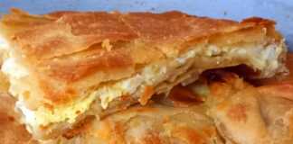 τυρόπιτα με χειροποίητο φύλλο