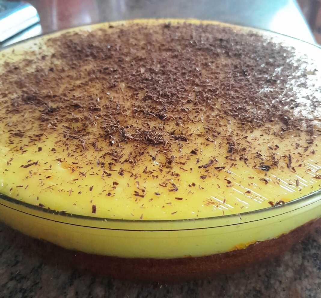 πορτοκαλόπιτα με κρέμα χωρίς φύλλο