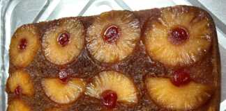 Ανάποδο Κέικ με Ανανά