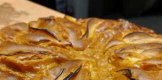 Μηλόπιτα με καραμελωμένη κρέμα πατισερί